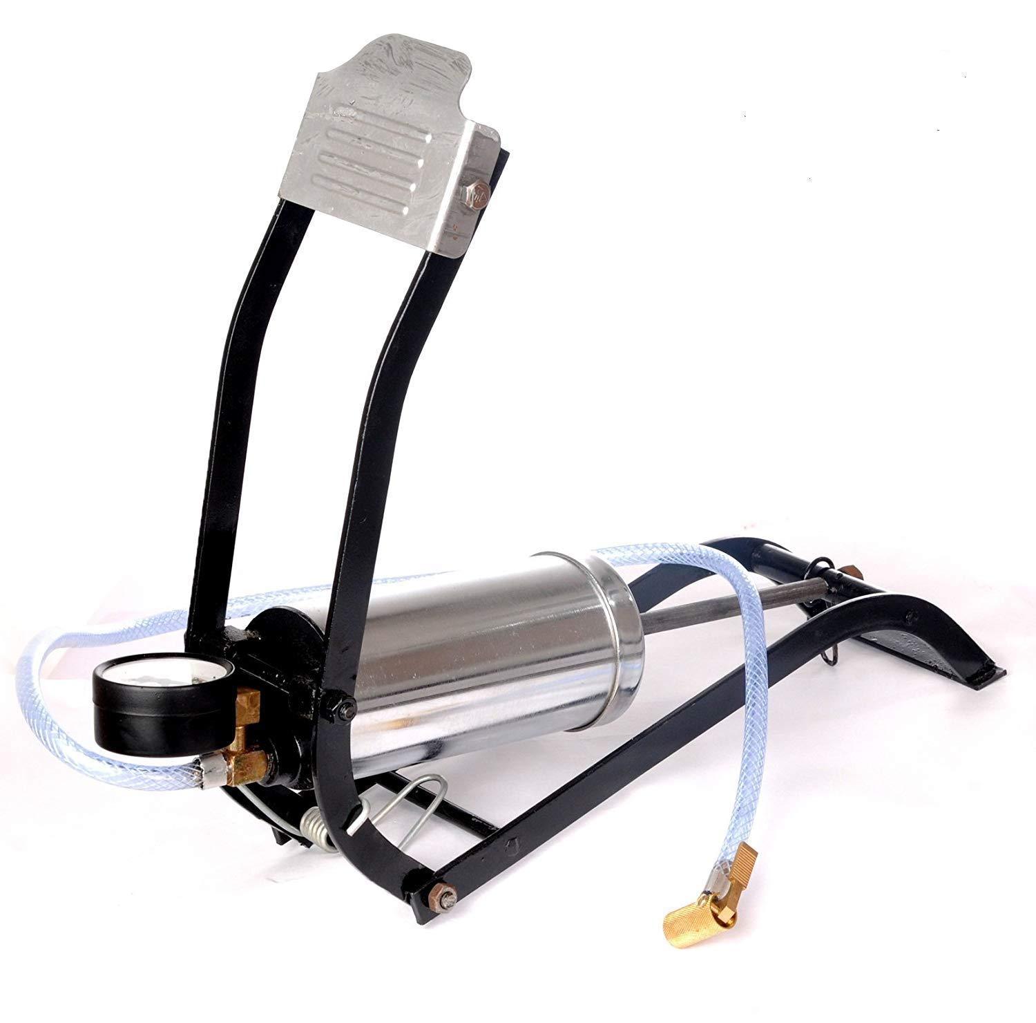 Steel foot pump for heavy-duty use Steel foot pump for heavy-duty use